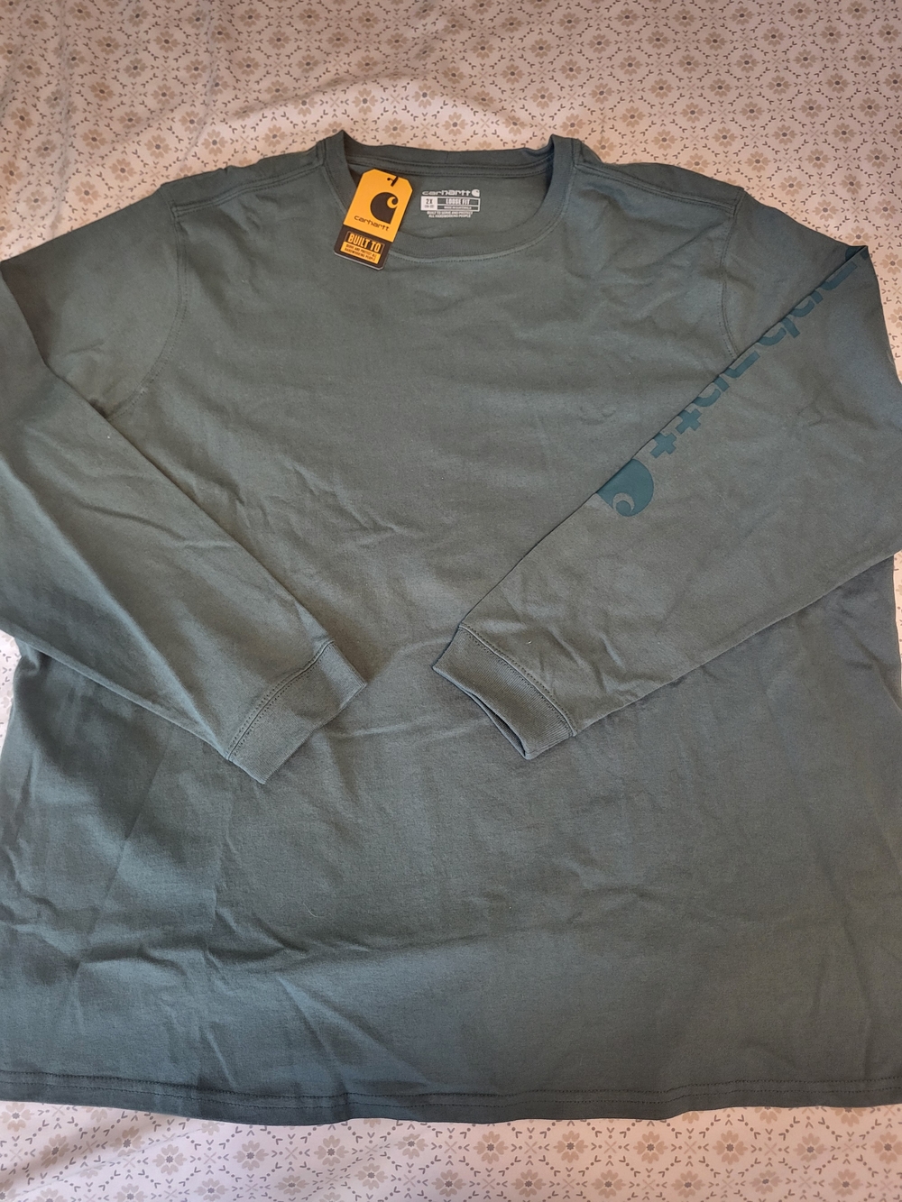 Carhartt Womens Long-Sleeve Crewneck Shirt - Green